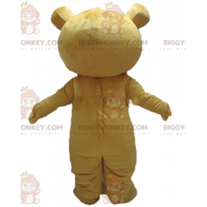 Costume mascotte Teddy BIGGYMONKEY™ giallo e bianco molto