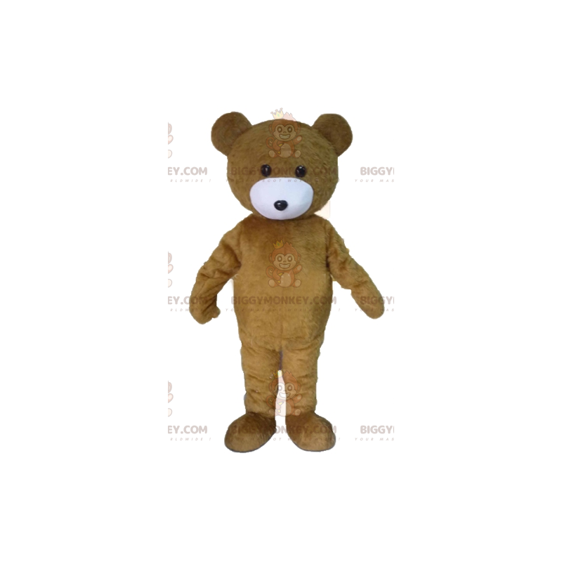 Costume mascotte BIGGYMONKEY™ Teddy Bear marrone e bianco -