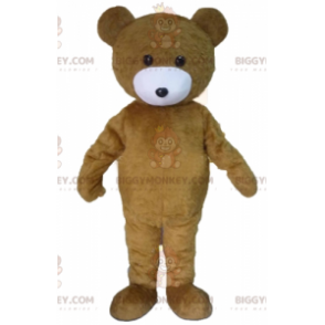 Brown and White Teddy Bear BIGGYMONKEY™ Mascot Costume –