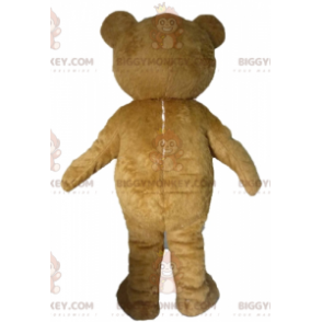 Braun-weißer Teddybär BIGGYMONKEY™ Maskottchen-Kostüm -