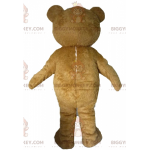 Brun och vit nallebjörn BIGGYMONKEY™ maskotdräkt - BiggyMonkey