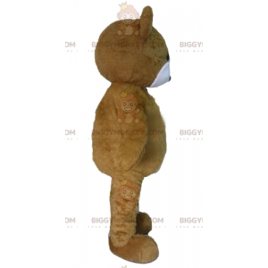 Brown and White Teddy Bear BIGGYMONKEY™ Mascot Costume -