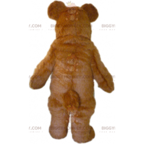 BIGGYMONKEY™ Big Furry Brown and Pink Bear Mascot Costume -