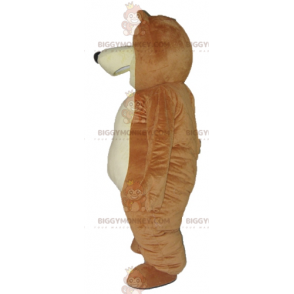 BIGGYMONKEY™ Costume per mascotte da grande orso marrone e