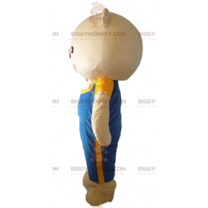 Disfraz de mascota BIGGYMONKEY™ Oso de peluche beige grande con