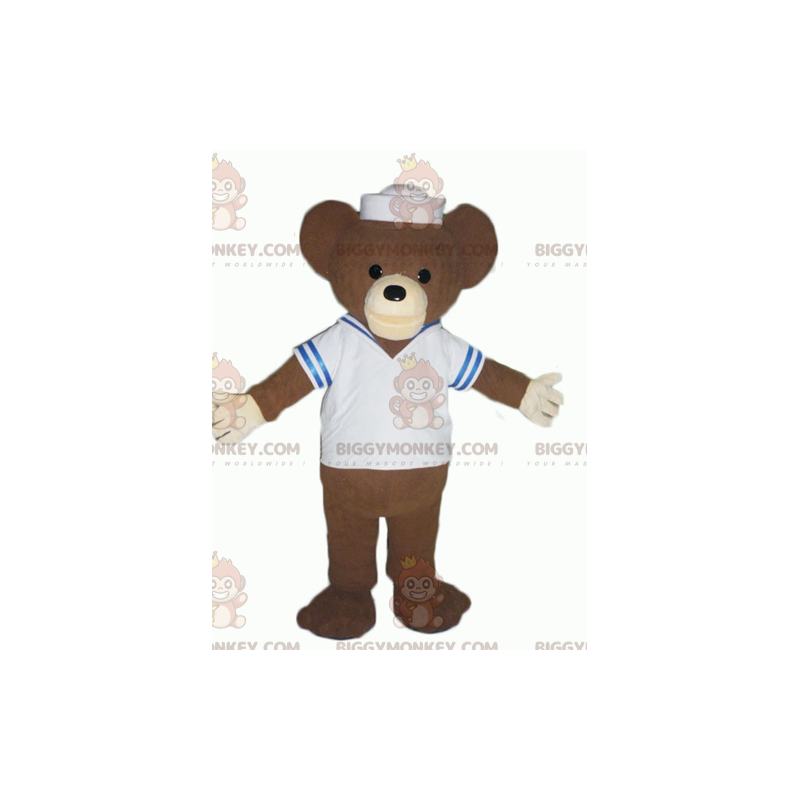 BIGGYMONKEY™ Costume da mascotte da orso bruno vestito da