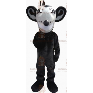 Cute Black and Gray Mouse BIGGYMONKEY™ Mascot Costume –