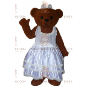 Costume da mascotte marrone Teddy BIGGYMONKEY™ vestito con