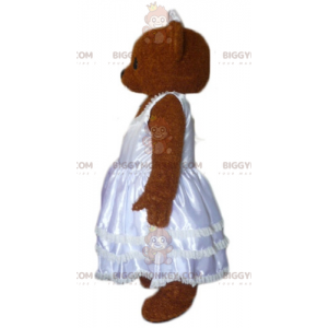 Costume de mascotte BIGGYMONKEY™ de nounours marron habillé
