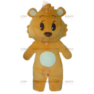 Schelmisch aussehender orange-weißer Teddybär BIGGYMONKEY™