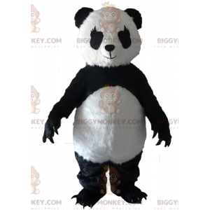 BIGGYMONKEY™ Mascottekostuum van zwart-witte panda met grote
