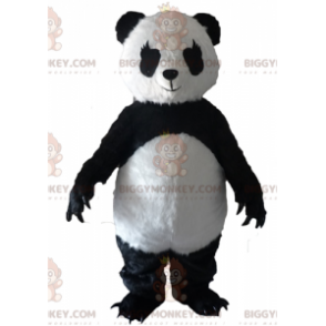 BIGGYMONKEY™ Costume da mascotte di Panda bianco e nero con