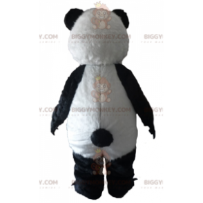 BIGGYMONKEY™ Mascottekostuum van zwart-witte panda met grote