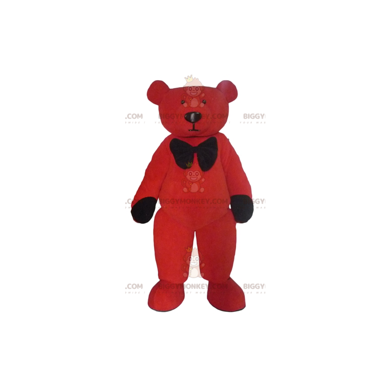 Red and Black Plush Teddy BIGGYMONKEY™ Mascot Costume -