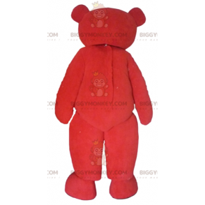 Costume de mascotte BIGGYMONKEY™ de nounours en peluche rouge