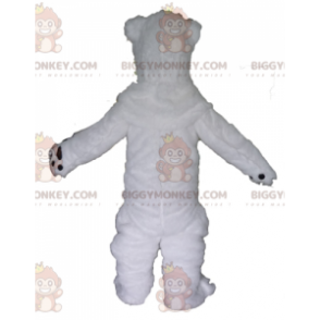 Costume da mascotte BIGGYMONKEY™ dell'orso polare bianco molto