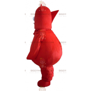 BIGGYMONKEY™ Big Red Bear With Leaf In Hand Mascot Costume –