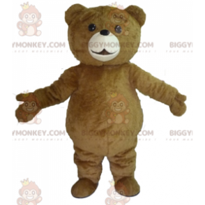 Costume de mascotte BIGGYMONKEY™ de gros ours brun mignon et