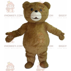 Cute and Plump Big Brown Bear BIGGYMONKEY™ Mascot Costume -