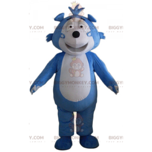 Blau-grauer Igel-Teddybär BIGGYMONKEY™ Maskottchen-Kostüm -