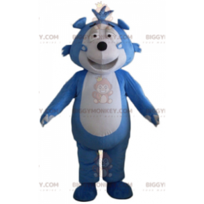 Blauwe en grijze egel teddybeer BIGGYMONKEY™ mascottekostuum -