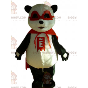 BIGGYMONKEY™ Costume da mascotte di Panda bianco e nero con