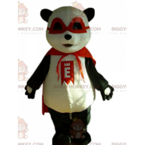 BIGGYMONKEY™ maskotkostume af sort og hvid panda med maske og