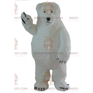 Disfraz de mascota oso polar grande y peludo oso blanco