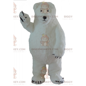 Στολή μασκότ με μεγάλη και γούνινη πολική αρκούδα Λευκή Αρκούδα