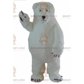 Disfraz de mascota oso polar grande y peludo oso blanco