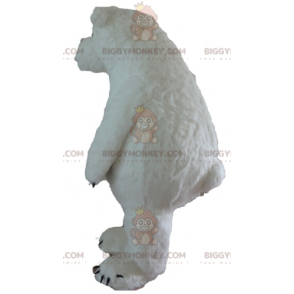 Stor och lurvig isbjörn Vitbjörn BIGGYMONKEY™ maskotdräkt -