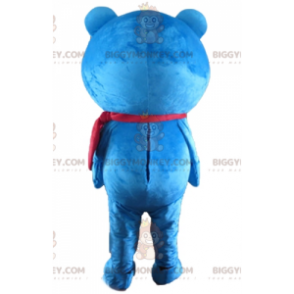 Blauw en wit teddybeer BIGGYMONKEY™ mascottekostuum -