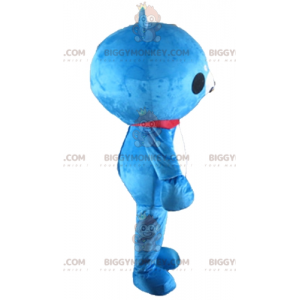 Blauw en wit teddybeer BIGGYMONKEY™ mascottekostuum -