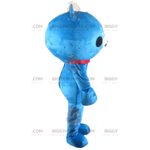 Costume de mascotte BIGGYMONKEY™ d'ours en peluche bleu et