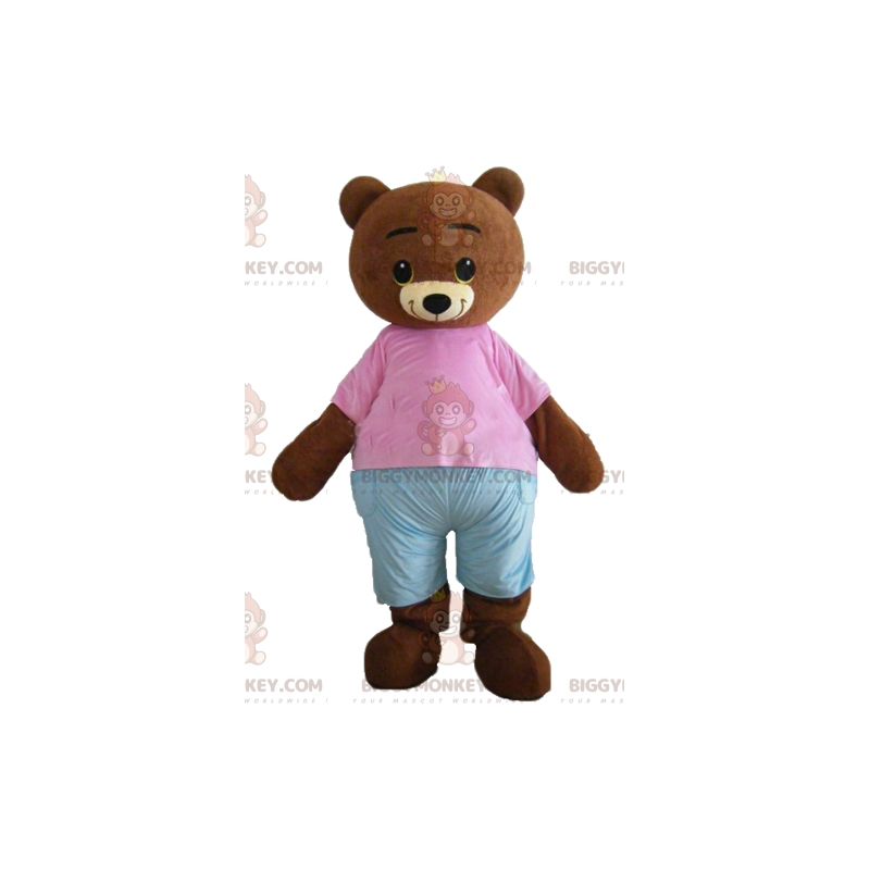 BIGGYMONKEY™ Mascottekostuum voor kleine bruine bruine beer met
