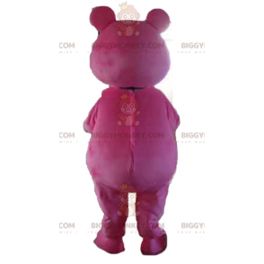 Costume de mascotte BIGGYMONKEY™ d'ours en peluche rose et