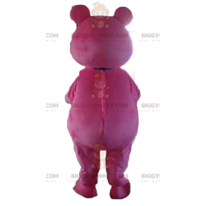 Roze en witte teddybeer BIGGYMONKEY™ mascottekostuum -