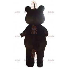 Disfraz de mascota de oso de peluche marrón y canela
