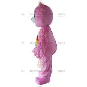 Fantasia de mascote BIGGYMONKEY™ do Urso Carinhoso Rosa com