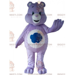 Costume de mascotte BIGGYMONKEY™ de Bisounours violet et blanc