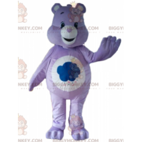 BIGGYMONKEY™ Wolken-Maskottchen-Kostüm in Violett und Weiß -