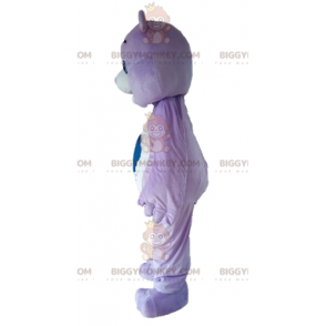 BIGGYMONKEY™ Wolken-Maskottchen-Kostüm in Violett und Weiß -