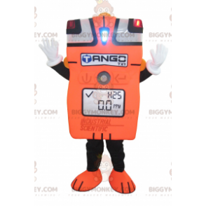 Disfraz de mascota BIGGYMONKEY™ de amperímetro naranja gigante