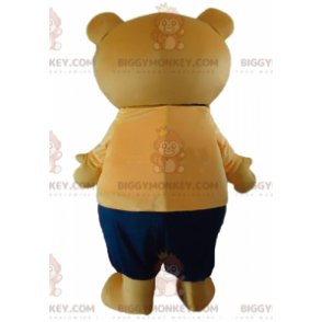 BIGGYMONKEY™ Costume da mascotte Orsacchiotto beige grande in