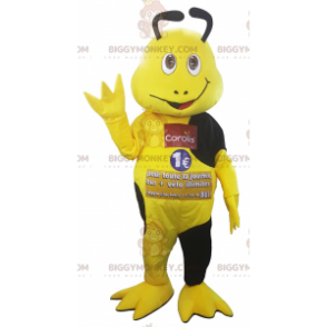 Costume da mascotte BIGGYMONKEY™ da insetto giallo e nero -