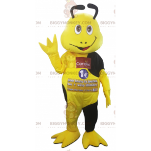 Kostým maskota žlutého a černého hmyzu BIGGYMONKEY™ –