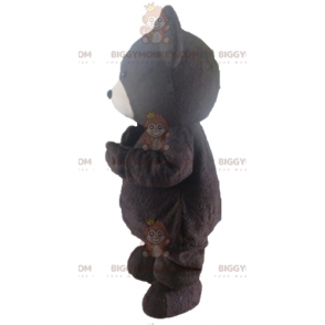 BIGGYMONKEY™ Big Brown and White Bear Mascot Costume –