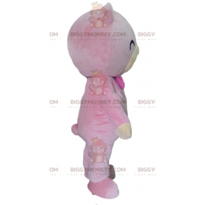 Disfraz de mascota de oso de peluche rosa y beige BIGGYMONKEY™