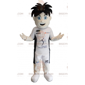 Disfraz de mascota BIGGYMONKEY™ de niño deportivo de ojos