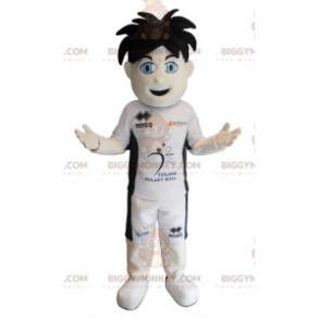 Costume da mascotte BIGGYMONKEY™ da ragazzo sportivo con occhi